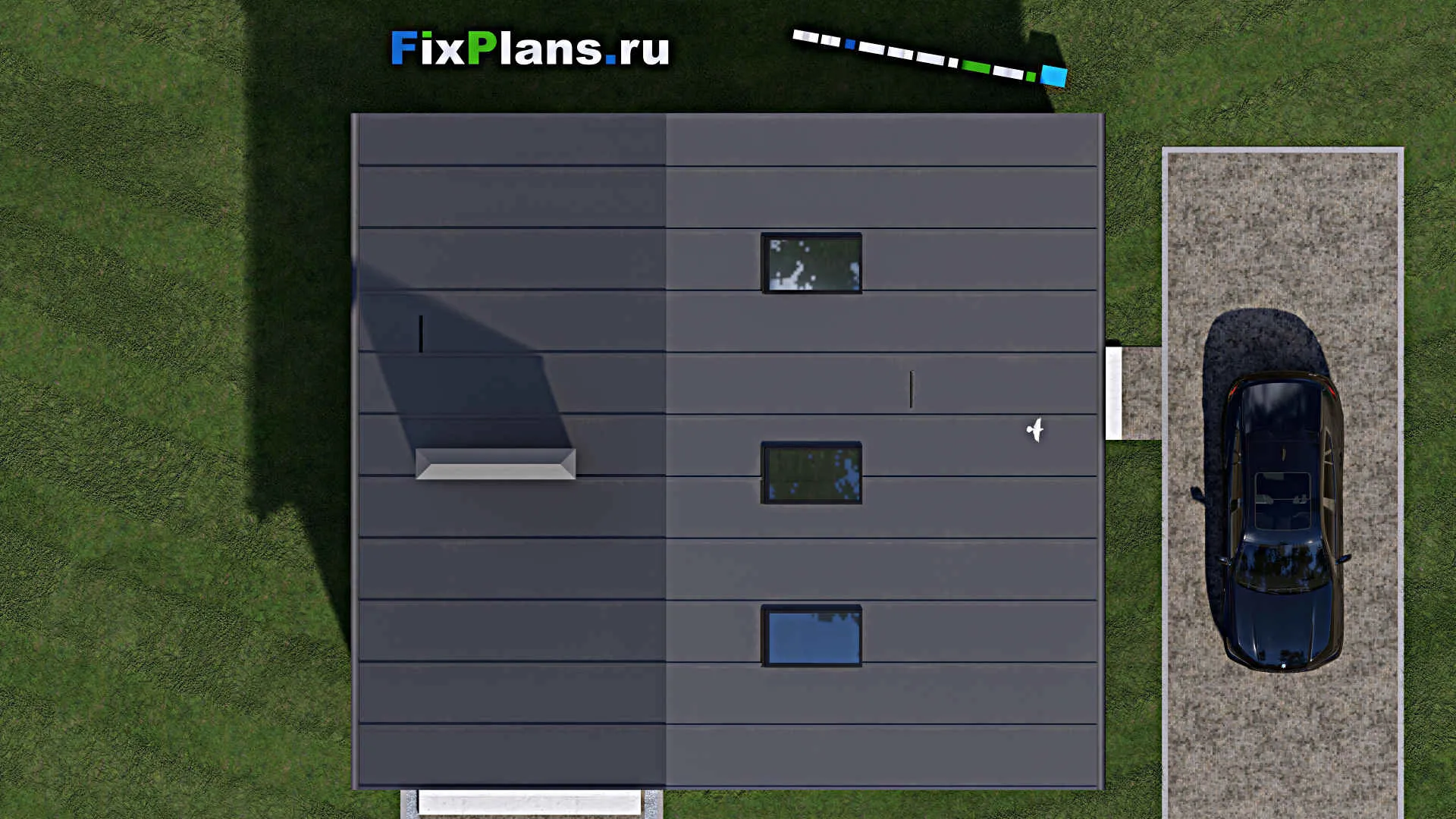 F-1160 - Проект дома с мансардой 9 на 10, площадью 150 м² с террасой, балконом и 3 спальнями