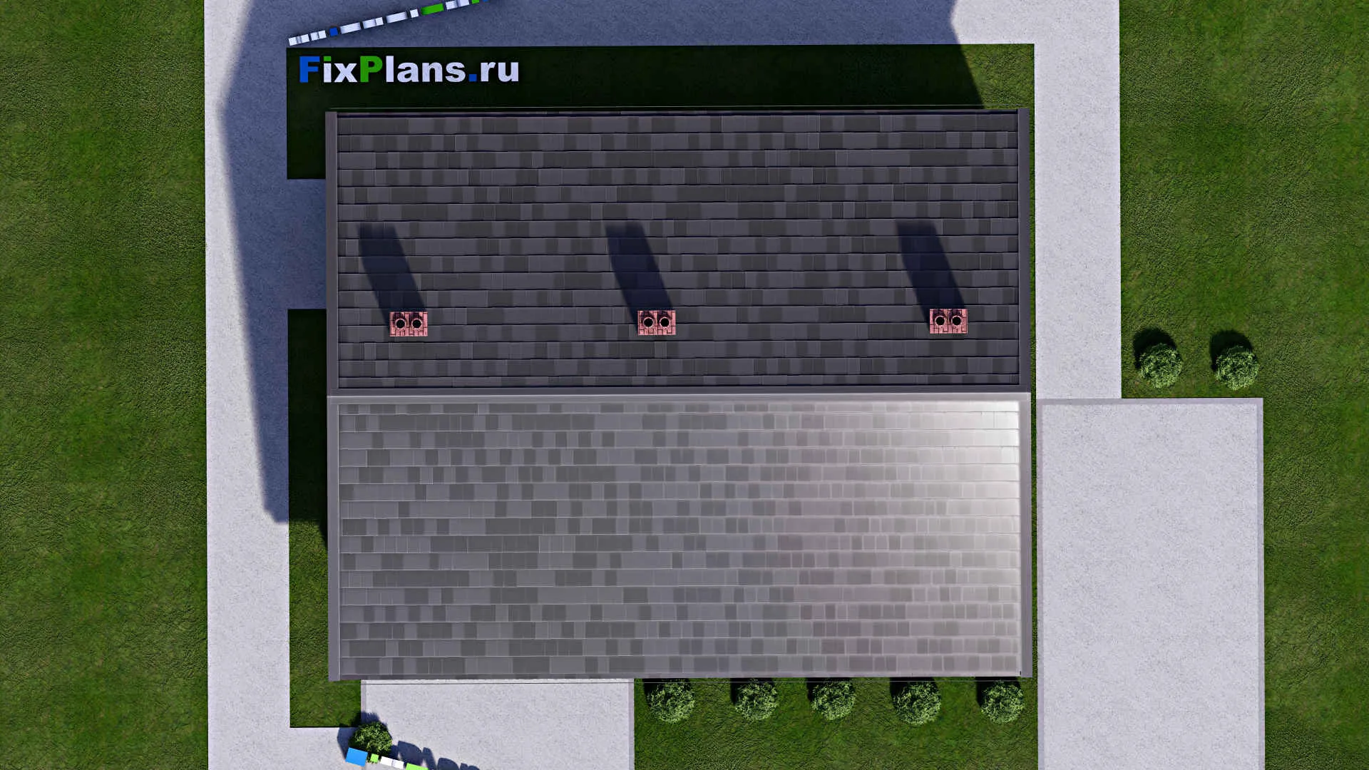 F-15110 - Проект бани 10 на 11, площадью 80 м² с санузлом